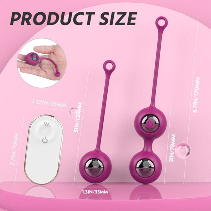 Remote control vibrating Kegel ball private part contraction pelvic floor muscle vibrator – product view 12