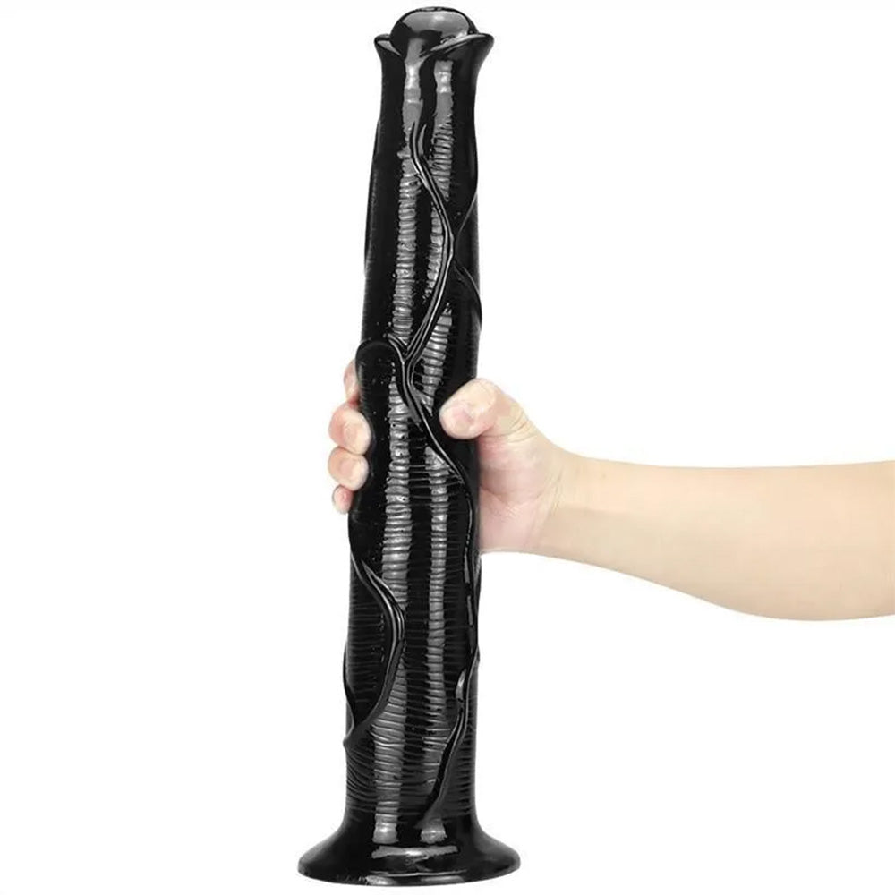 17 Inch Oversized Black Animal Horse PVC Dildo – product view 14