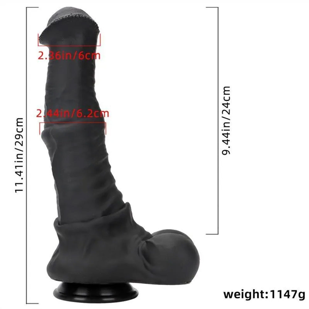 Oversized Liquid Silicone Simulation Giant Horse Dildo With Strong Suction Cup Base – product view 5