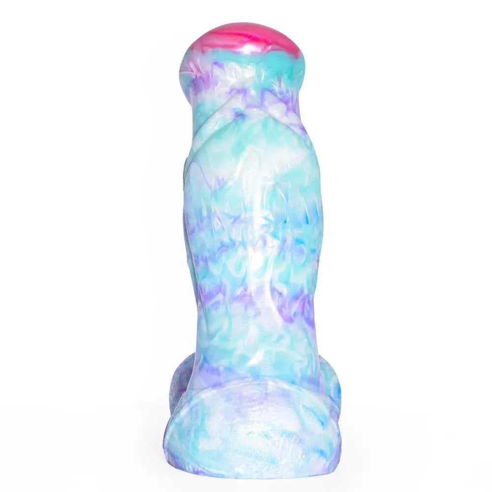 Colorful Soft Mushroom Head Silicone Artificial Dildo – product view 3