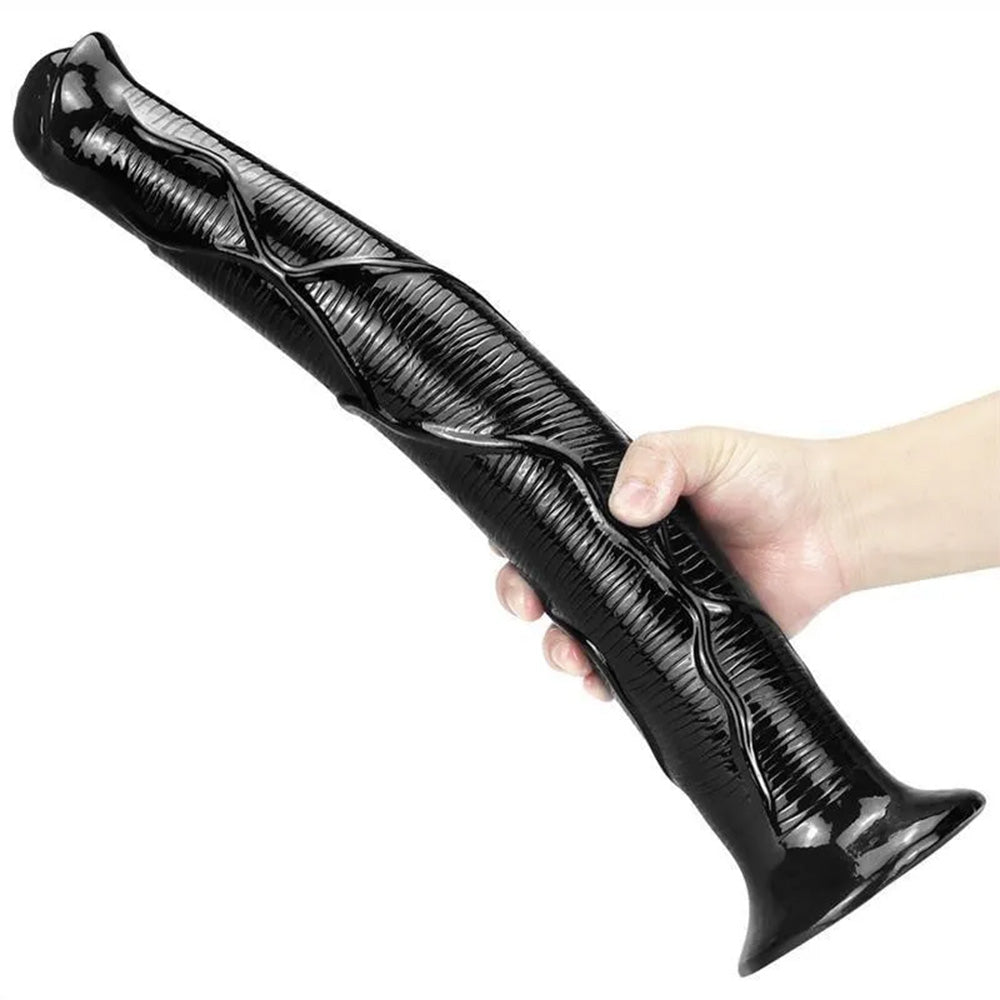 17 Inch Oversized Black Animal Horse PVC Dildo – product view 13