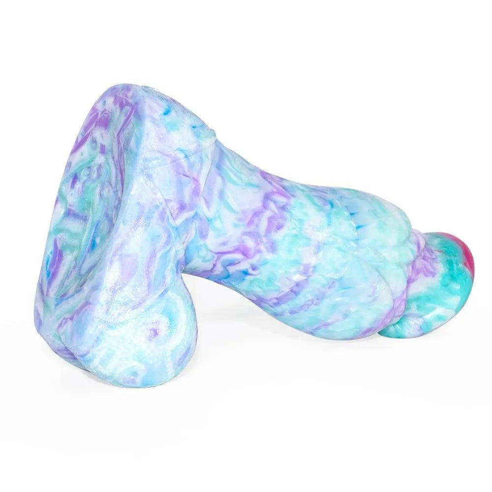 Colorful Soft Mushroom Head Silicone Artificial Dildo – product view 4