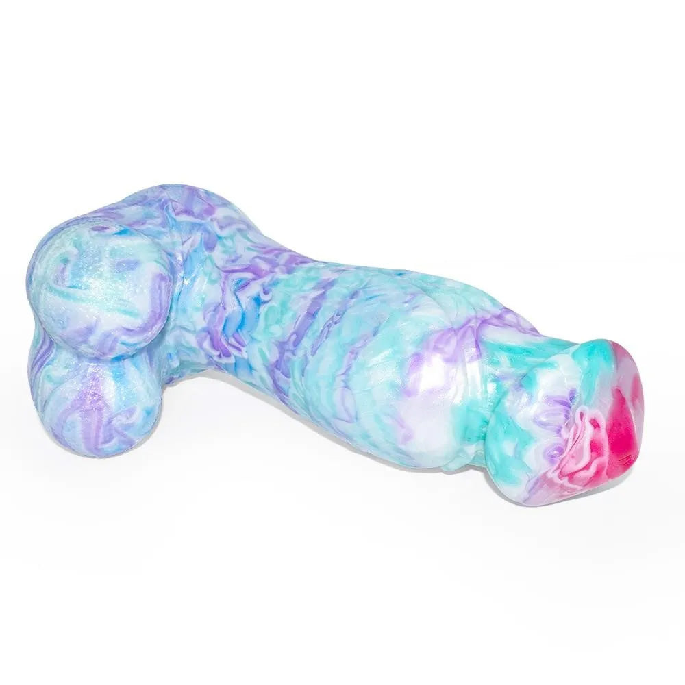 Colorful Soft Mushroom Head Silicone Artificial Dildo – product view 5