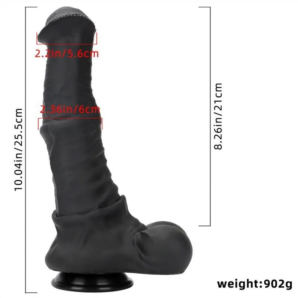 Oversized Liquid Silicone Simulation Giant Horse Dildo With Strong Suction Cup Base – product view 4