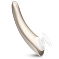 Champagne-gold Sensa 2-in-1 clitoral suction vibrator on a white background