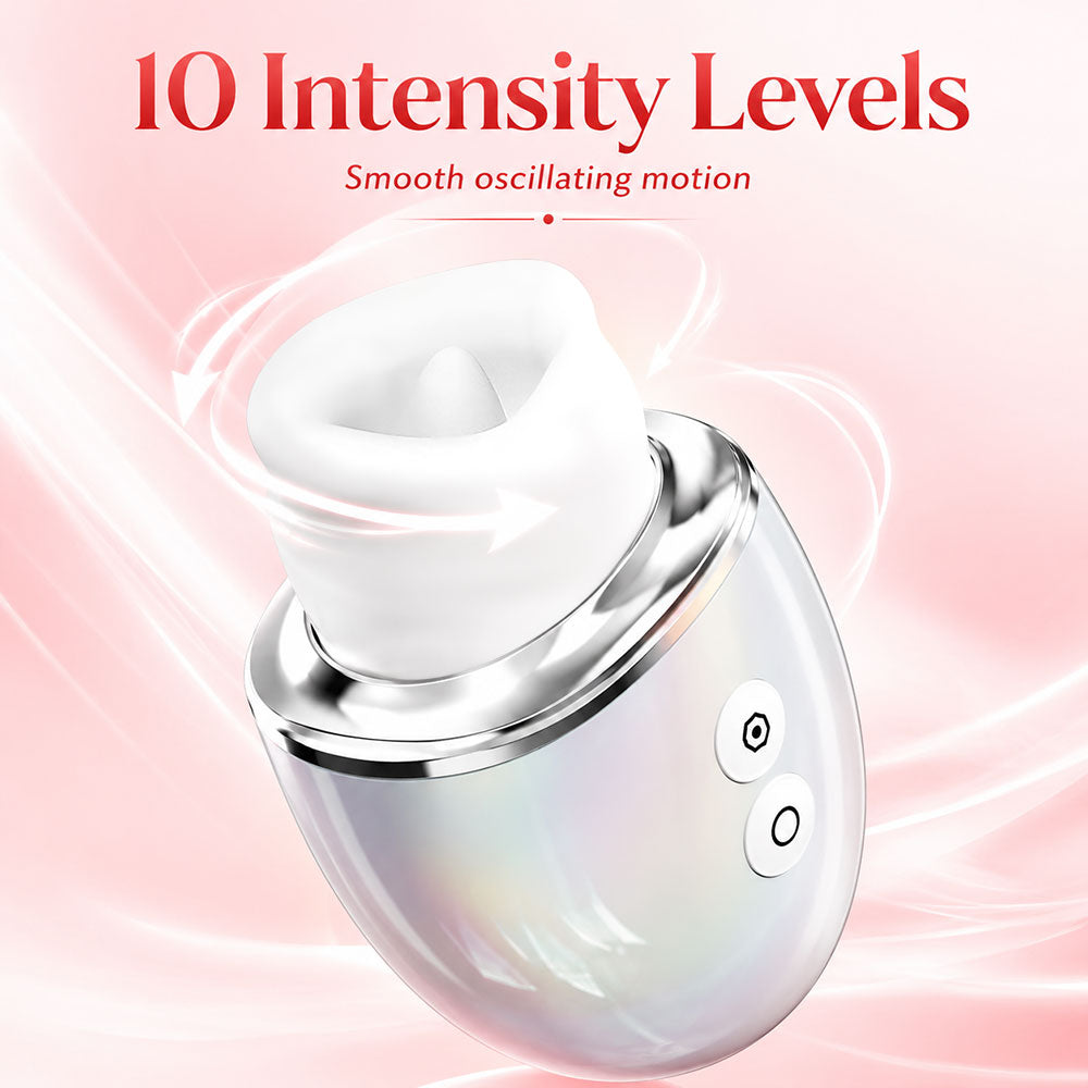 PearlShine lip suction vibrator with 10 oscillating intensity levels