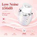 PearlShine low-noise tongue vibrator rated at 56 dB or below