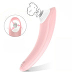 Pink Sensa illustration showing suction-style airflow at the contact opening