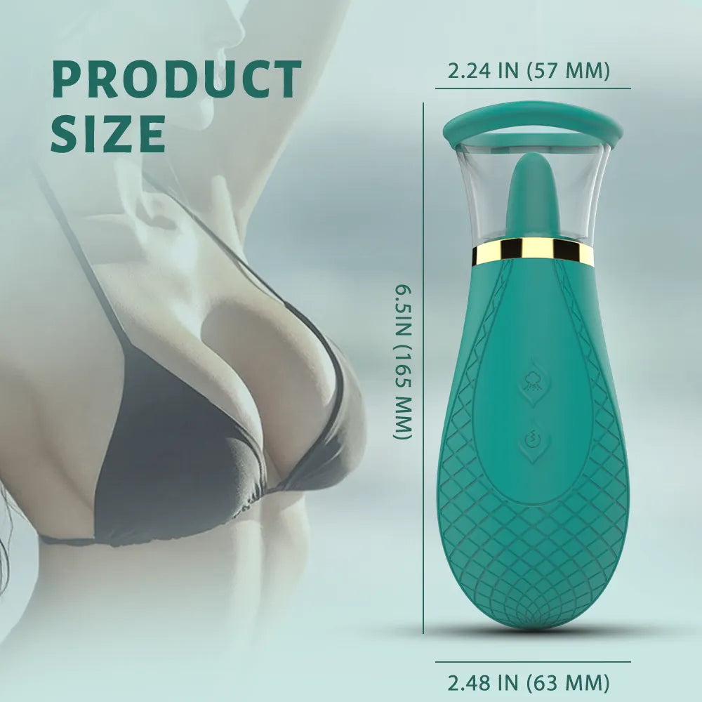 Honey Pistil vibrator dimensions in inches and millimetres
