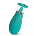 Honey Pistil tongue and suction vibrator in green