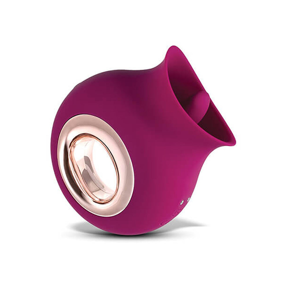 9 Vibrating & Sucking Tongue Vibrator Waterproof Rose Toy – product view 7