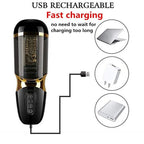 UNIMAT Beck II Automatic Telescopic Stroker Cup with 37.6°heating Female Voice Realistic Textured Ultra-Soft with Suction Base – product view 6