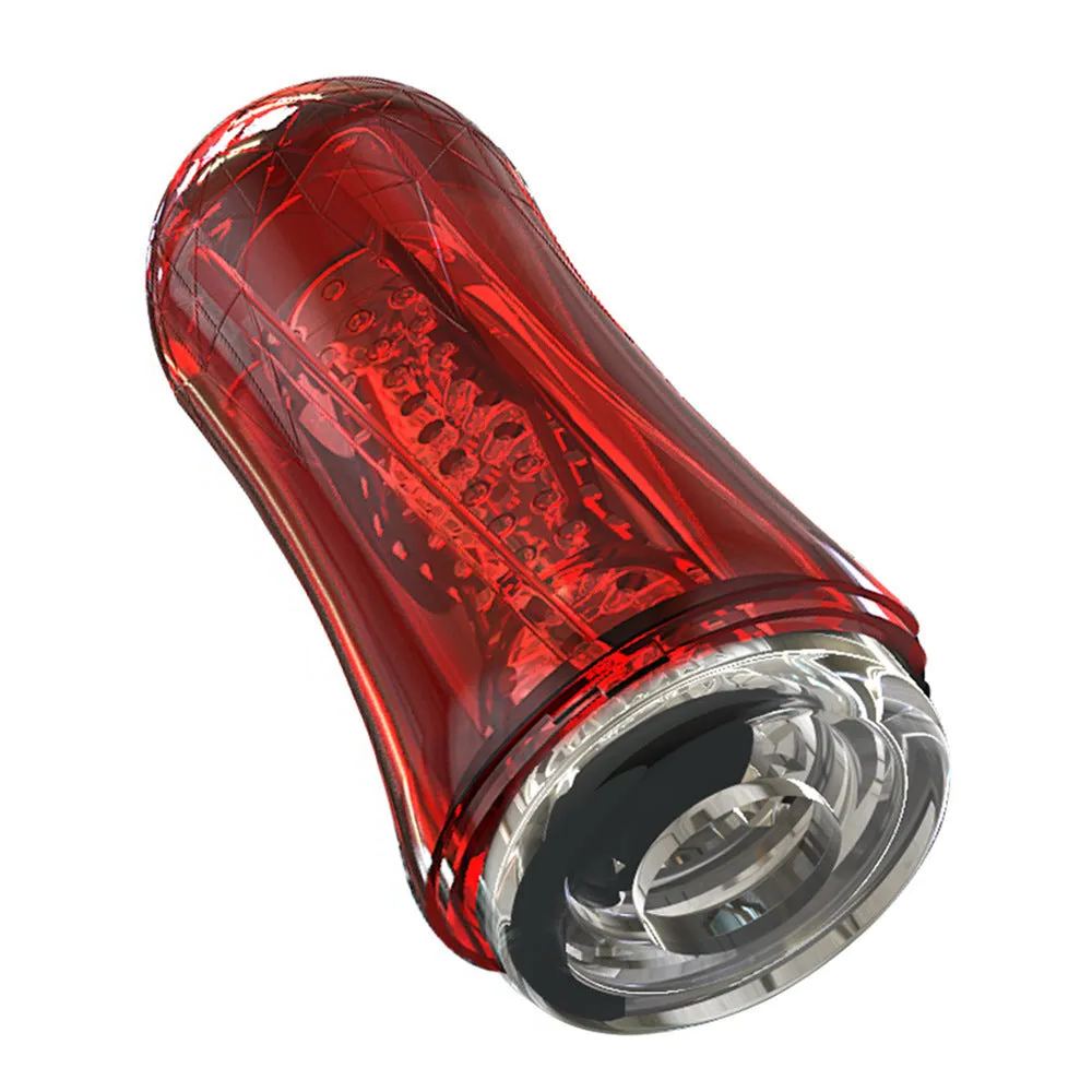 Red Eagle 10 Vibrations Air Pressure Sucking Electric Male Stroker Transparent Soft for Penis Stimulation – product view 18