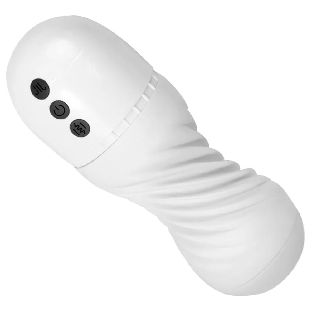 White VortexPro 10 Vibration Sucking Automatic Spiral Male Stroker Cup Blowjob Toys Silicone Vagina Masturbation Adult Sex Toys — product image 6