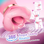 KissMaster 360-degree rotating tongue design for external stimulation