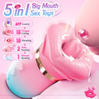 KissMaster five-in-one app control, tongue, vibration, auto suction and manual suction functions