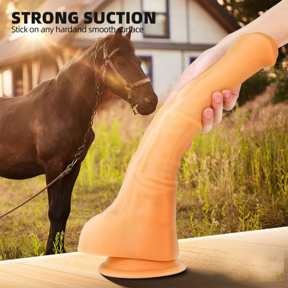 Huge Simulated Horse Suction Cup Dildo – product view 10