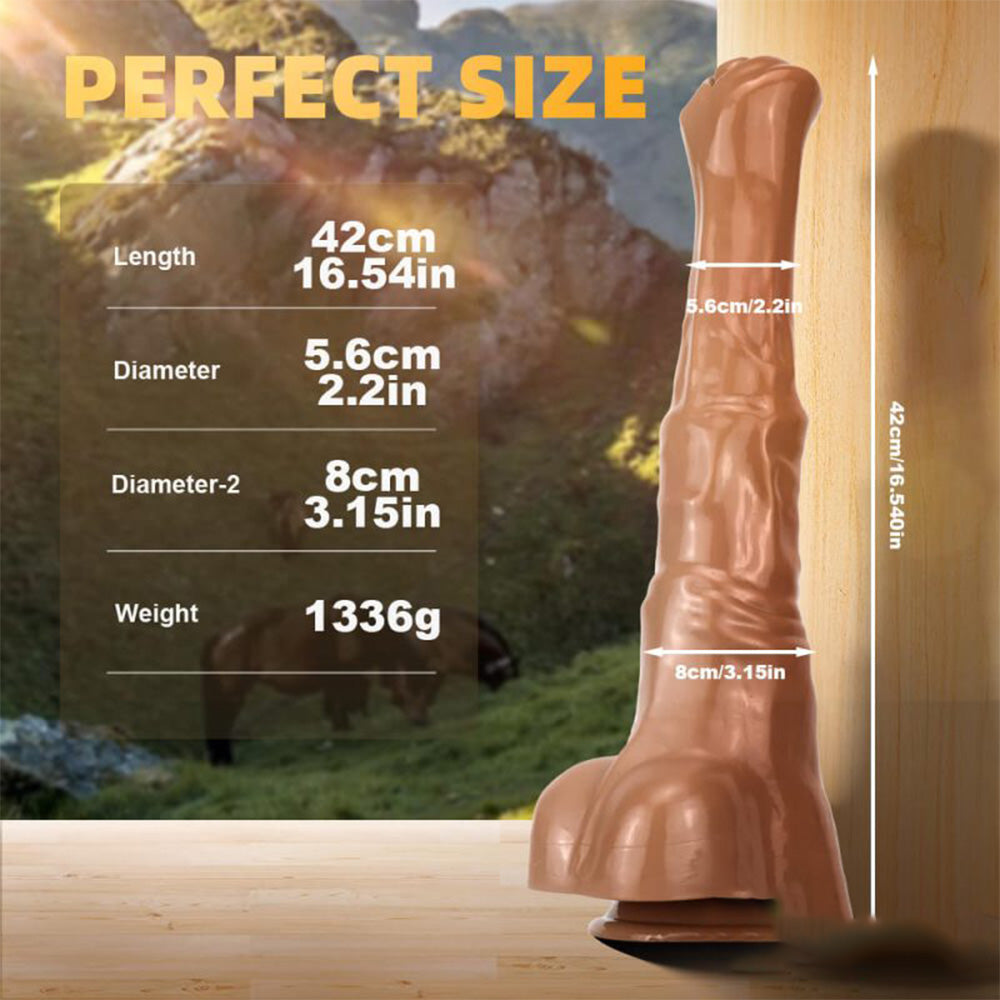 Huge Simulated Horse Suction Cup Dildo – product view 27