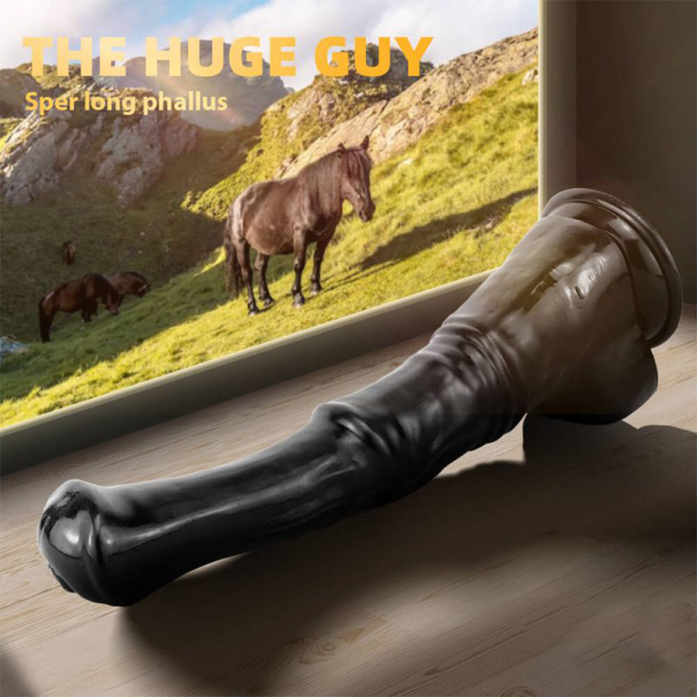 Huge Simulated Horse Suction Cup Dildo – product view 3