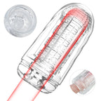 ZenGrip Manual Male Stroker Cup with Vagina Textured for Man Masturbation for Penis Stimulation Training Clear Sex Toy — product image 7