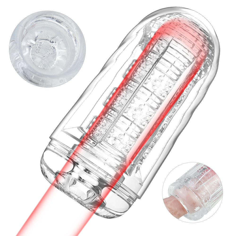 ZenGrip Manual Male Stroker Cup with Vagina Textured for Man Masturbation for Penis Stimulation Training Clear Sex Toy — product image 7