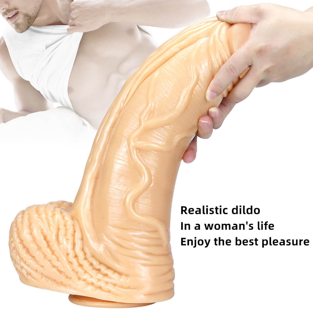 15.35 Inches Huge Long Realistic Textured Penis Dildo – product view 10