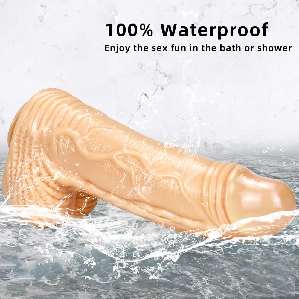 15.35 Inches Huge Long Realistic Textured Penis Dildo – product view 13