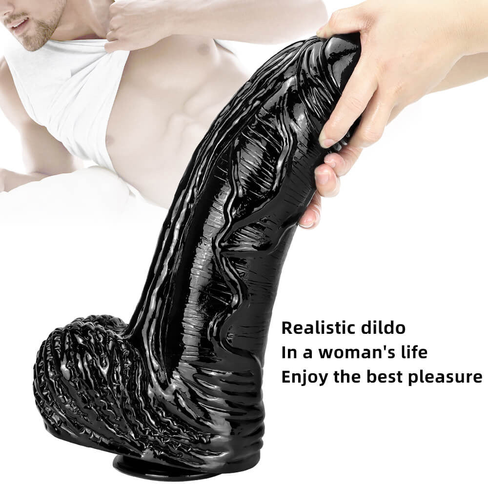 15.35 Inches Huge Long Realistic Textured Penis Dildo – product view 2