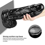 15.35 Inches Huge Long Realistic Textured Penis Dildo – product view 4