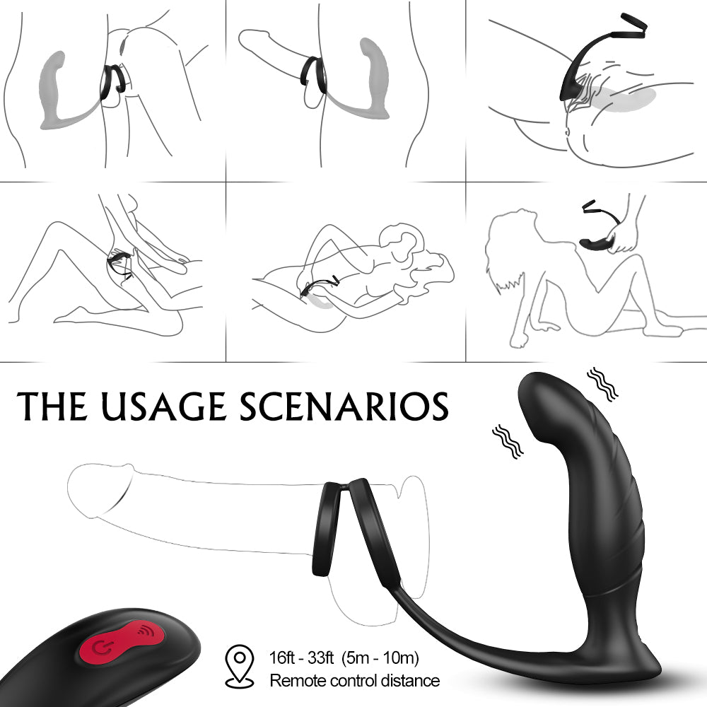 Penis Ring Soft Neck Design Vibrating Ring Lock Fine Ring – product view 8