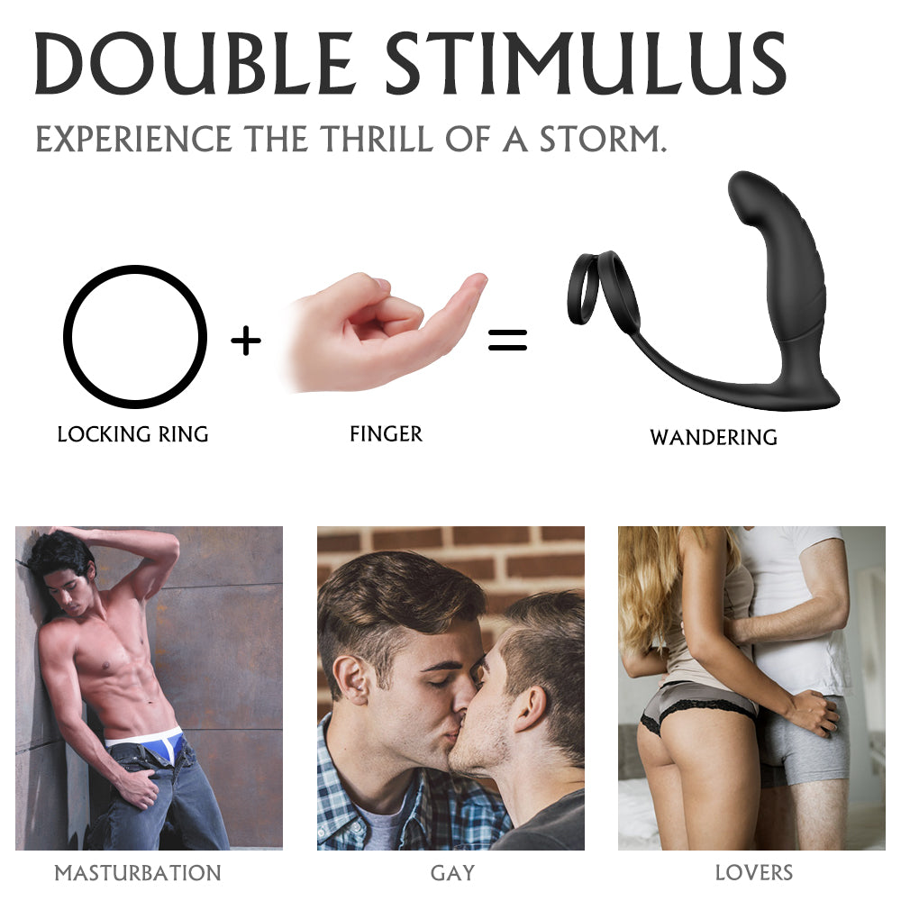 Penis Ring Soft Neck Design Vibrating Ring Lock Fine Ring – product view 3