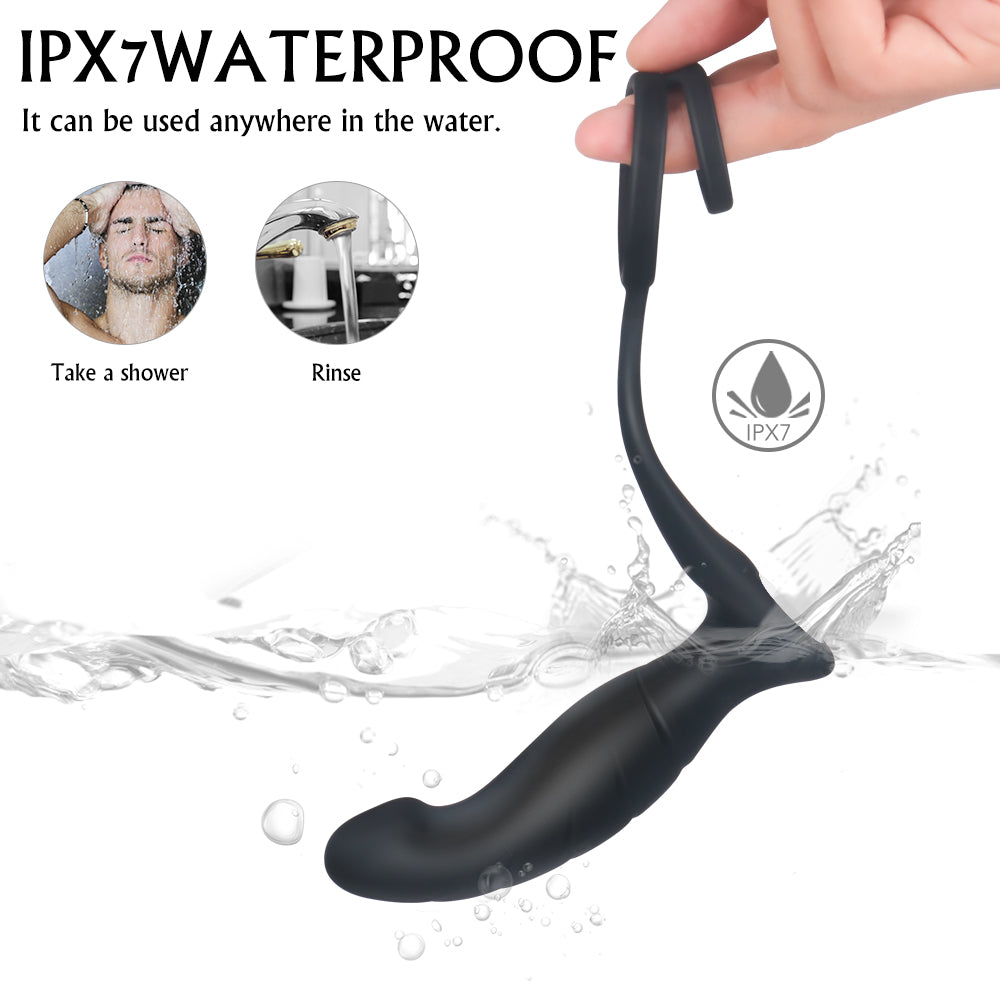 Penis Ring Soft Neck Design Vibrating Ring Lock Fine Ring – product view 7