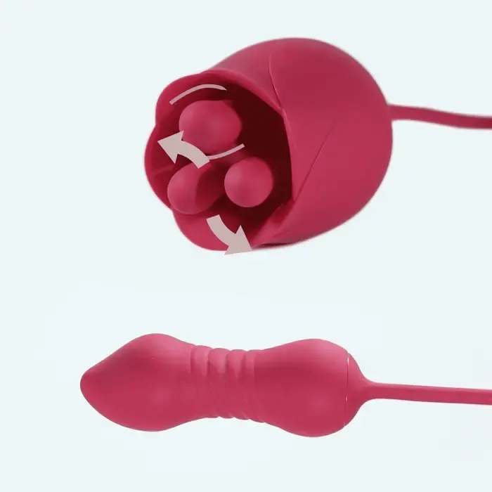 Rose Immortal Flower Double Head Telescopic Masturbator – product view 2