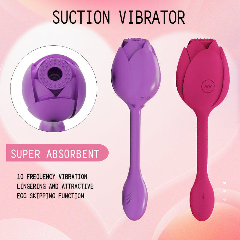 10 Frequency Rose Vibrator With Egg Vibrator Rose Sex Toy – product view 6