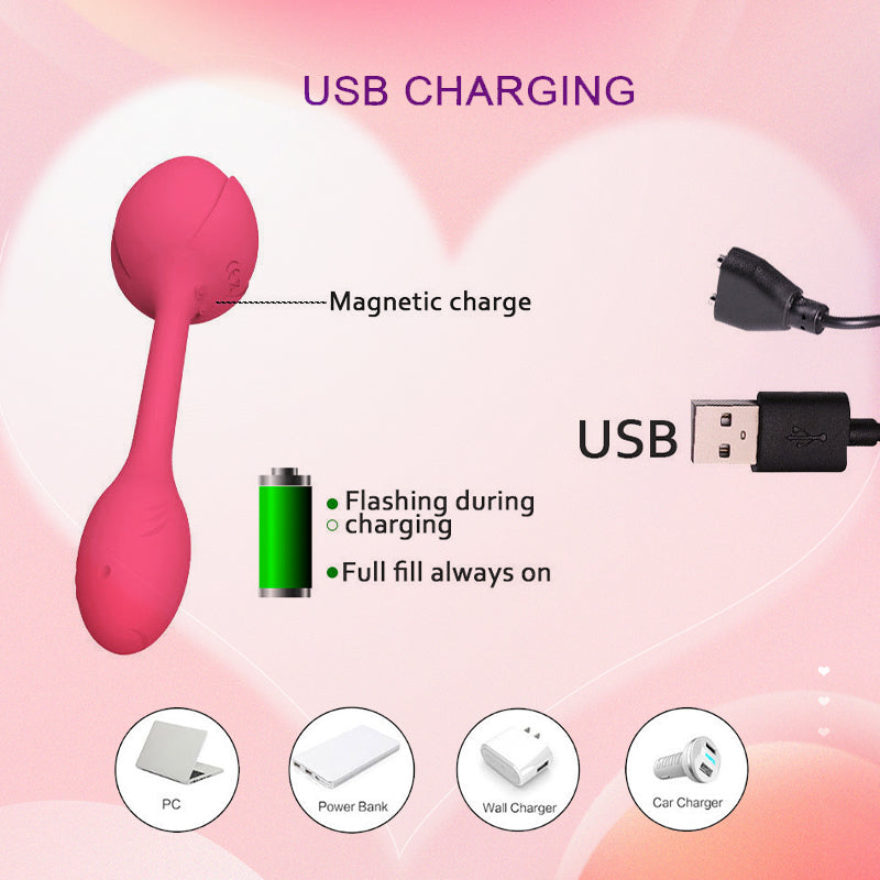 10 Frequency Rose Vibrator With Egg Vibrator Rose Sex Toy – product view 7