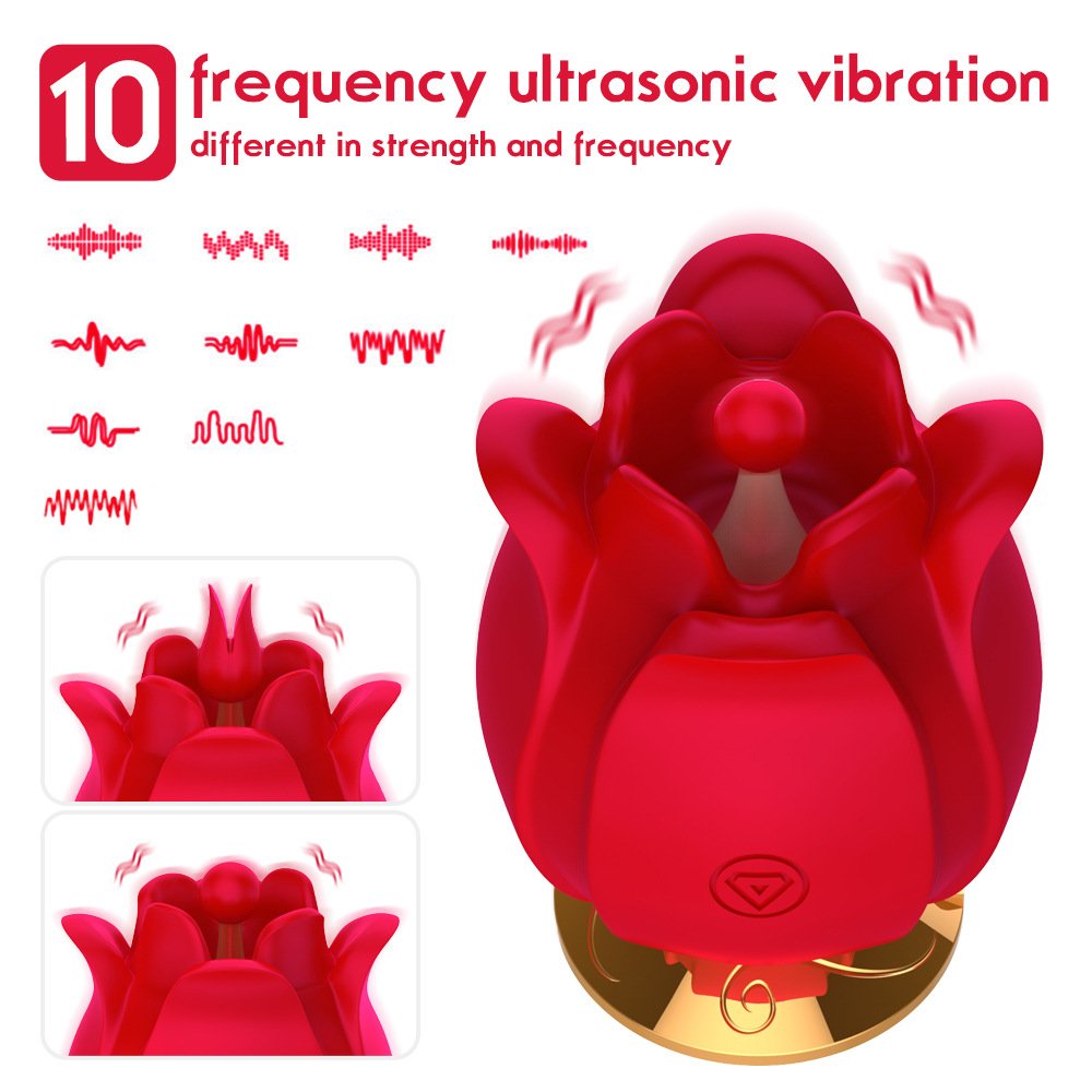 Rose Multi-Frequency Vibrating Egg Female Orgasm Masturbation Massager – product view 2