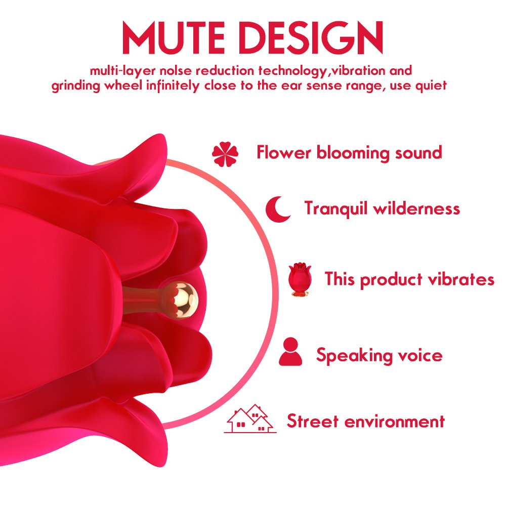 Rose Multi-Frequency Vibrating Egg Female Orgasm Masturbation Massager – product view 6