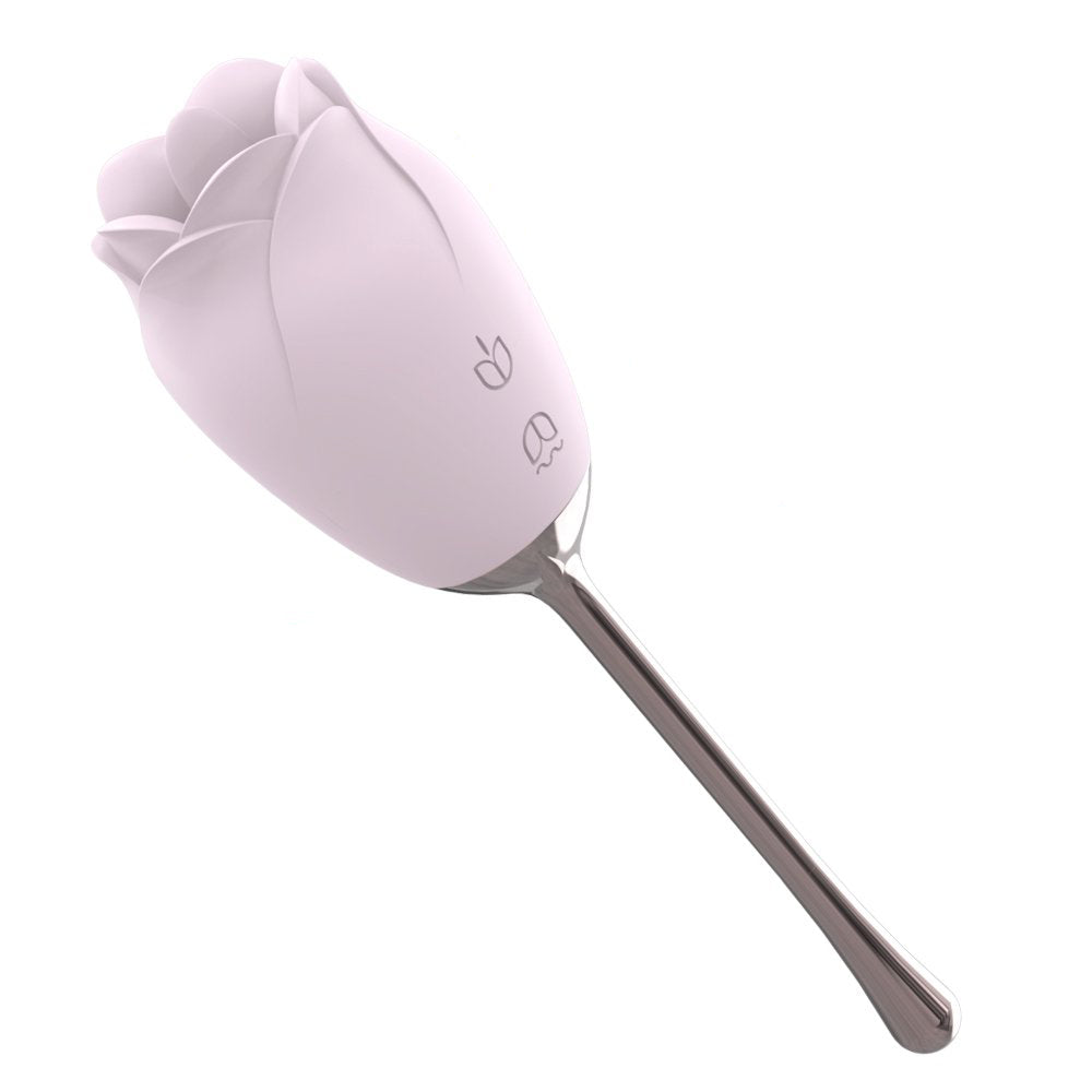 Rose Stick Vibrator Double Stimulation with Tongue Vibrator – product view 7