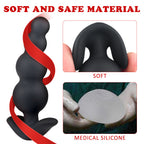 Silicone Pull Bead Back Court Anal Plug – product view 6