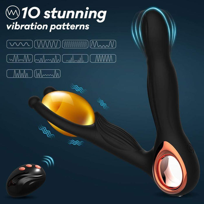 Prostate Massage 10 Frequency Vibration Anal Plug – product view 2