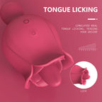 9 Frequency Rose Vibrators Vibrating Tongue Clitoris Stimulator – product view 5