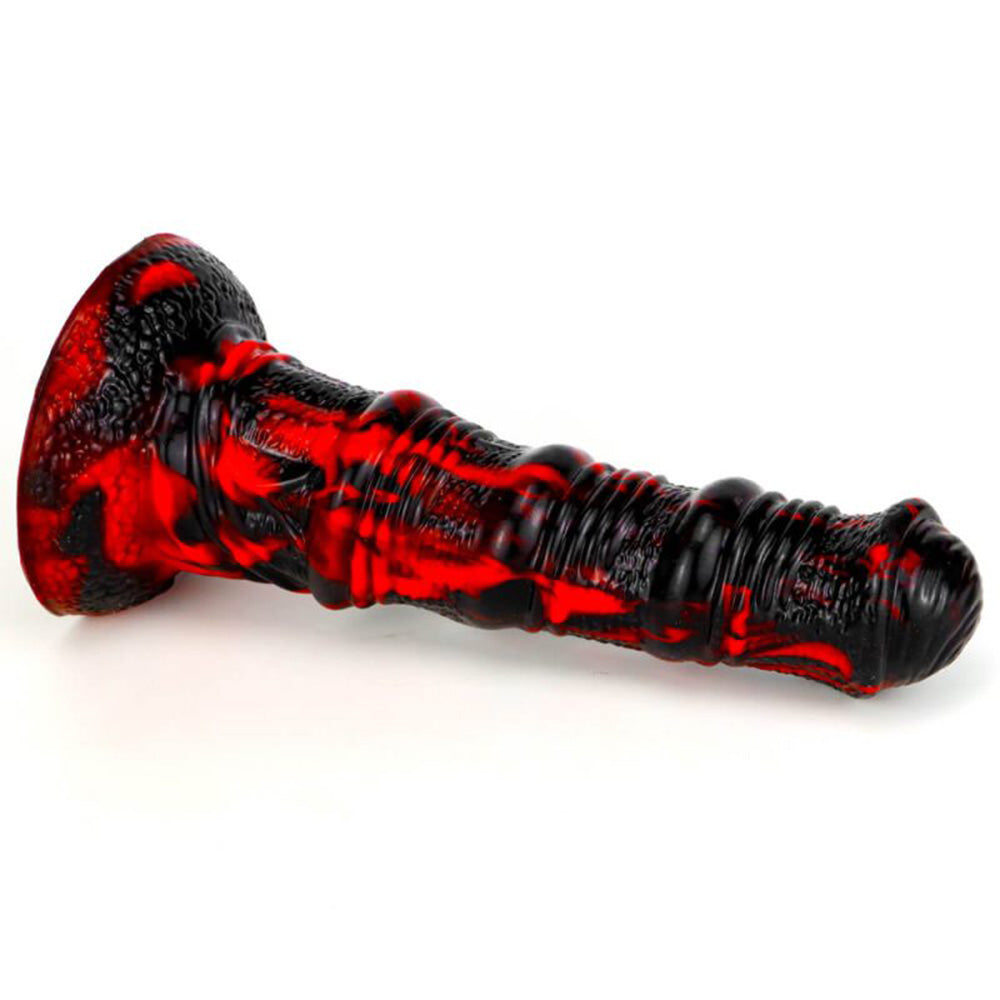 Special-Shaped Mixed-Color Artificial Horse Dick Silicone Dildo – product view 5