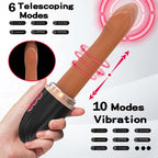 Hands-Free 2-In-1 Fully Automatic Telescopic Vibrating Dildo – product view 2