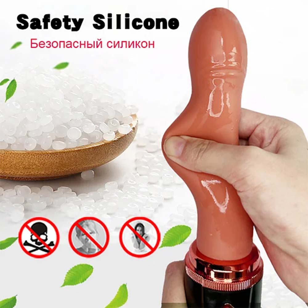 Hands-Free 2-In-1 Fully Automatic Telescopic Vibrating Dildo – product view 4