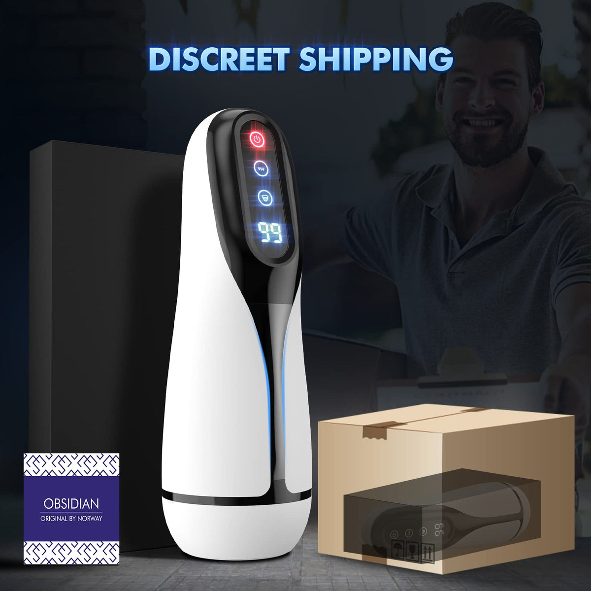 3 In 1-9 Suction & Vibration Heating Blowjob Automatic Male Stroker — product image 7